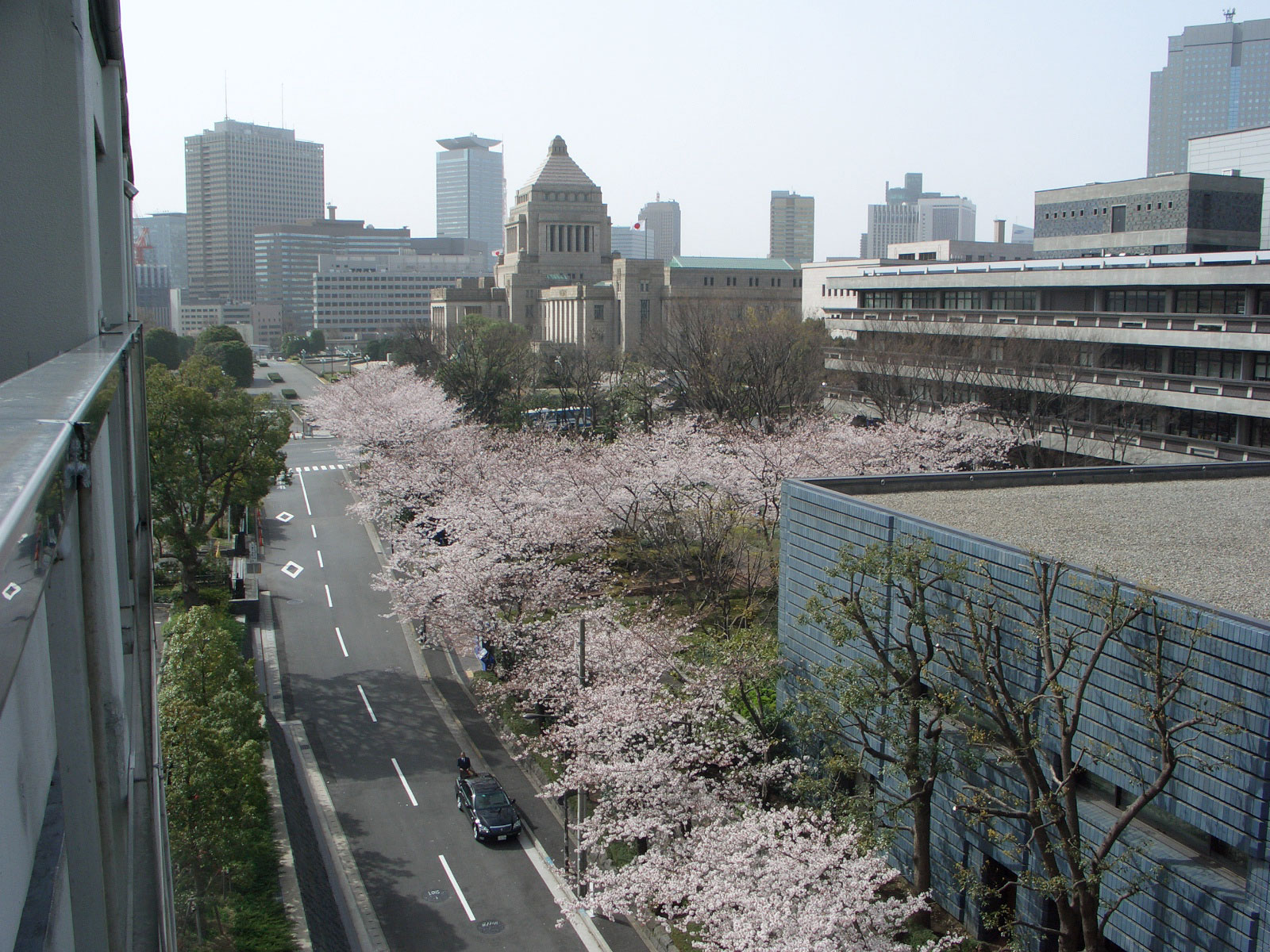 東京都千代田区のビル屋上からの景色